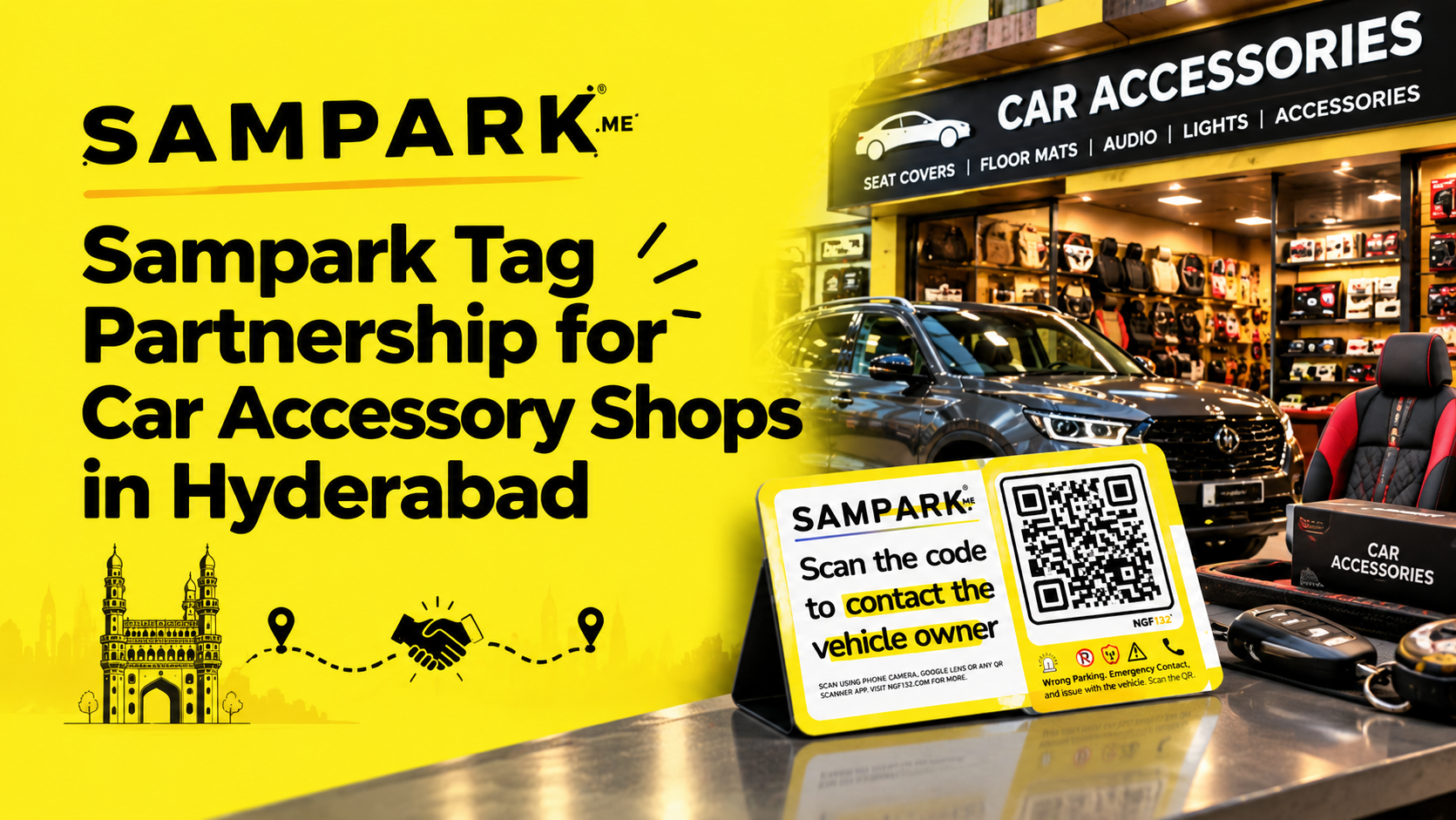Sampark Tag Partnership For Car Accessory Shops In Hyderabad